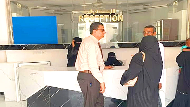 مدير صحة لحج يتفقد المركز الصحي بصبر